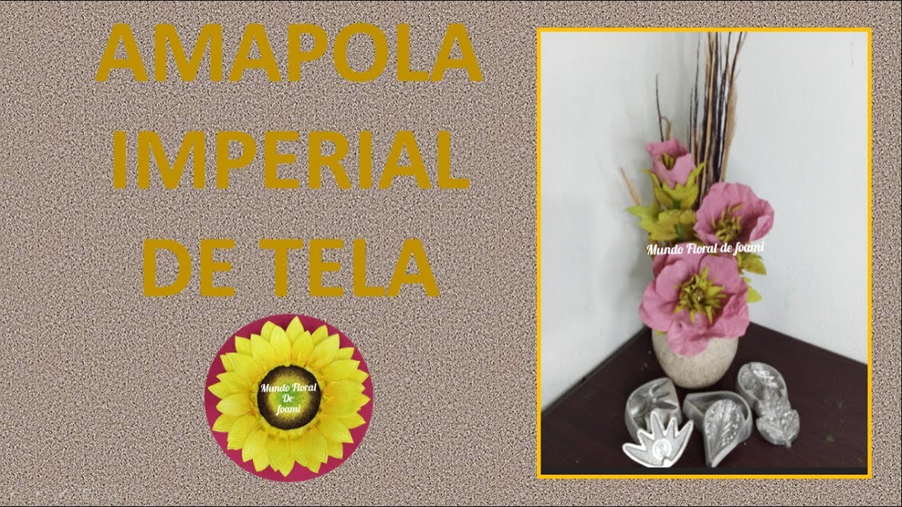 AMAPOLA IMPERIAL DE TELA