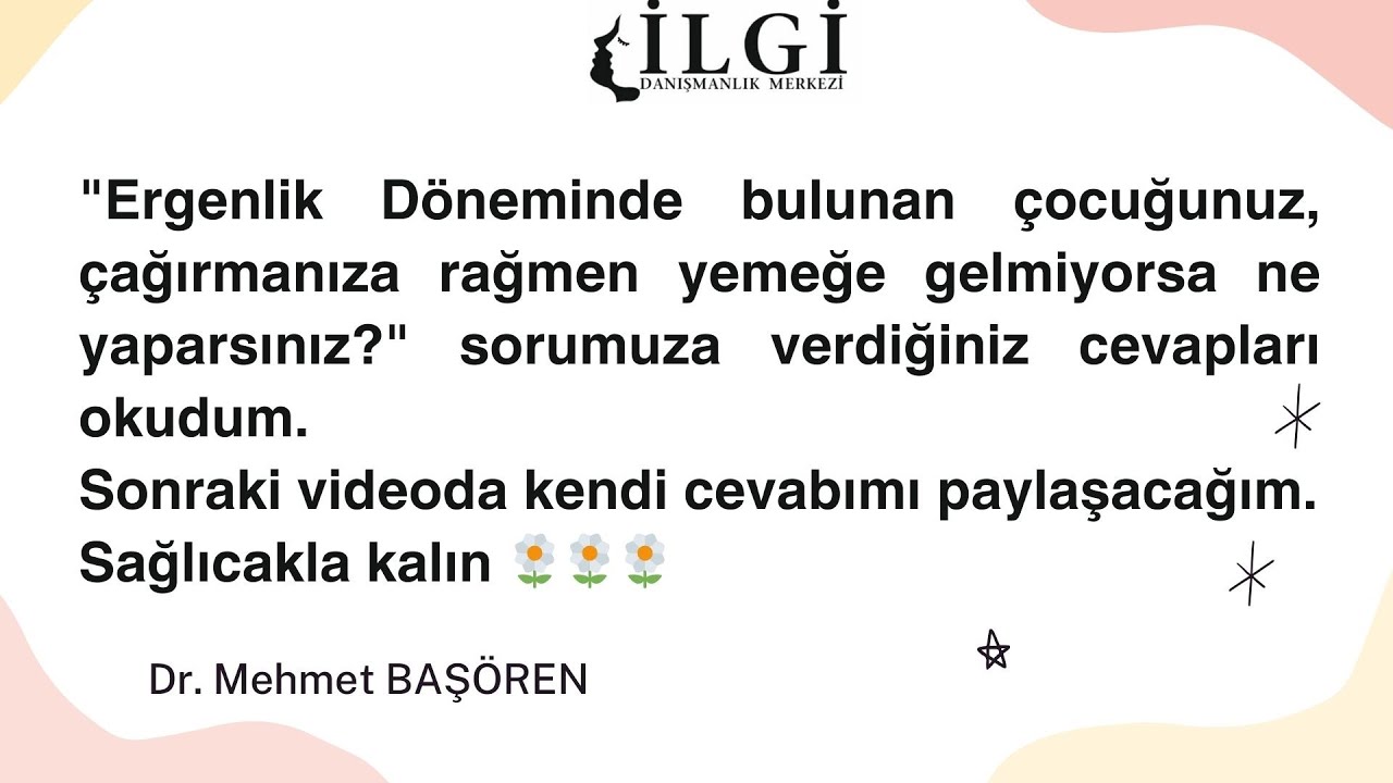 Sizden gelen cevaplar