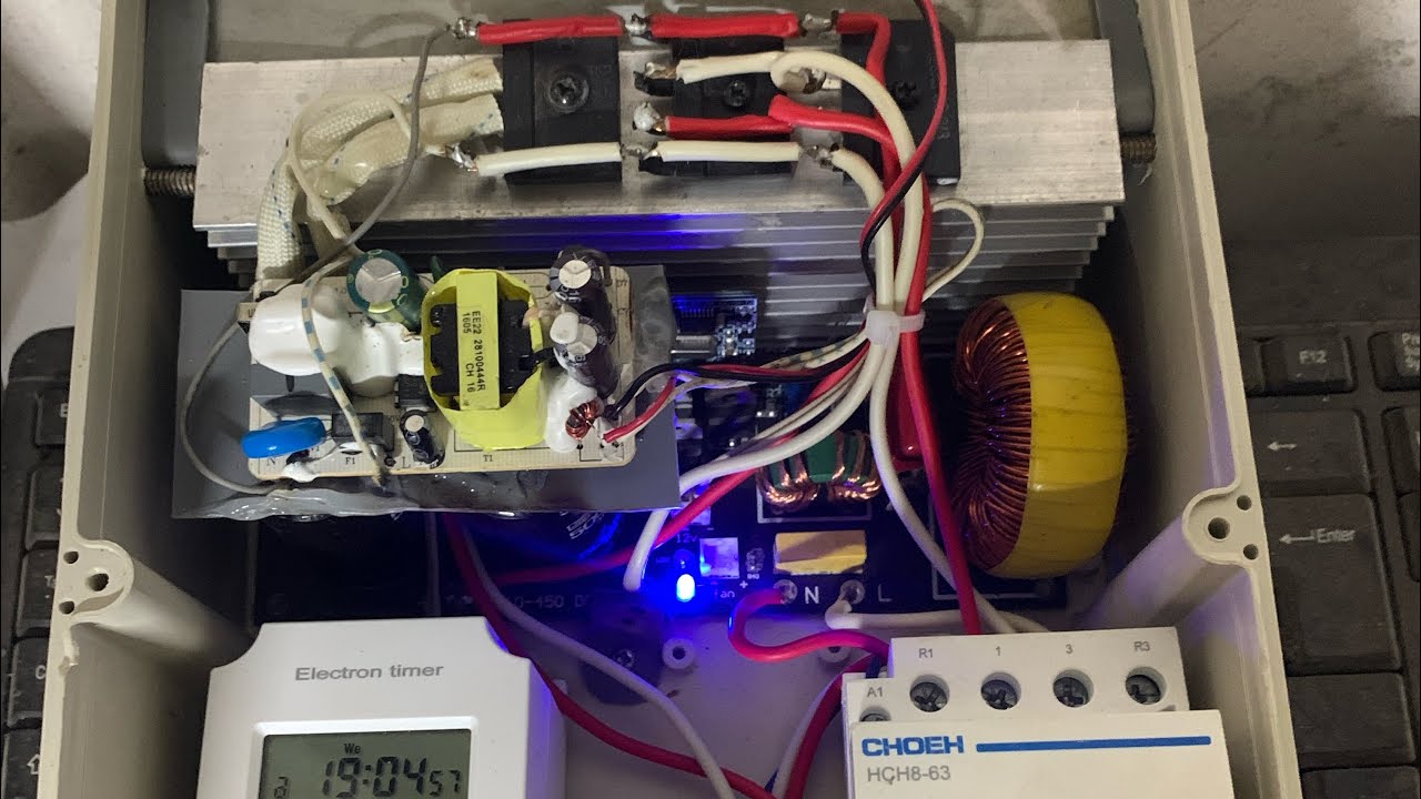 Chế inverter pv chạy chuyên ngày 5000w mất điện vẫn chạy 2500k