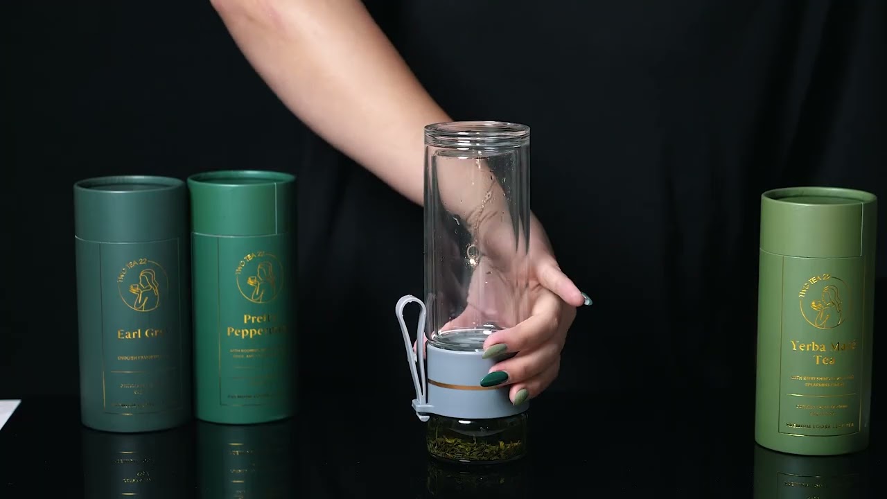 How to Use Tea Infuser Bottle. Two Tea 22 Glass Tea Tumbler. Video Tutorial.