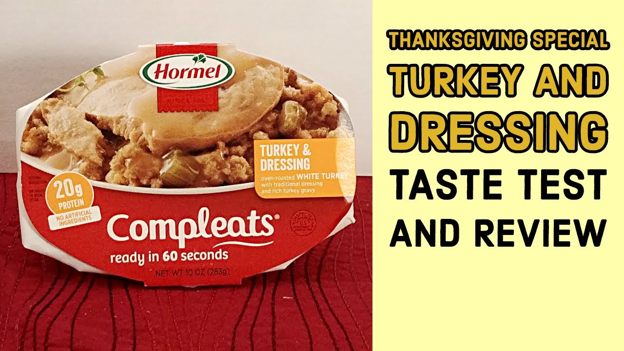 Turkey and Dressing from Hormel Compleats - Taste Test and Review