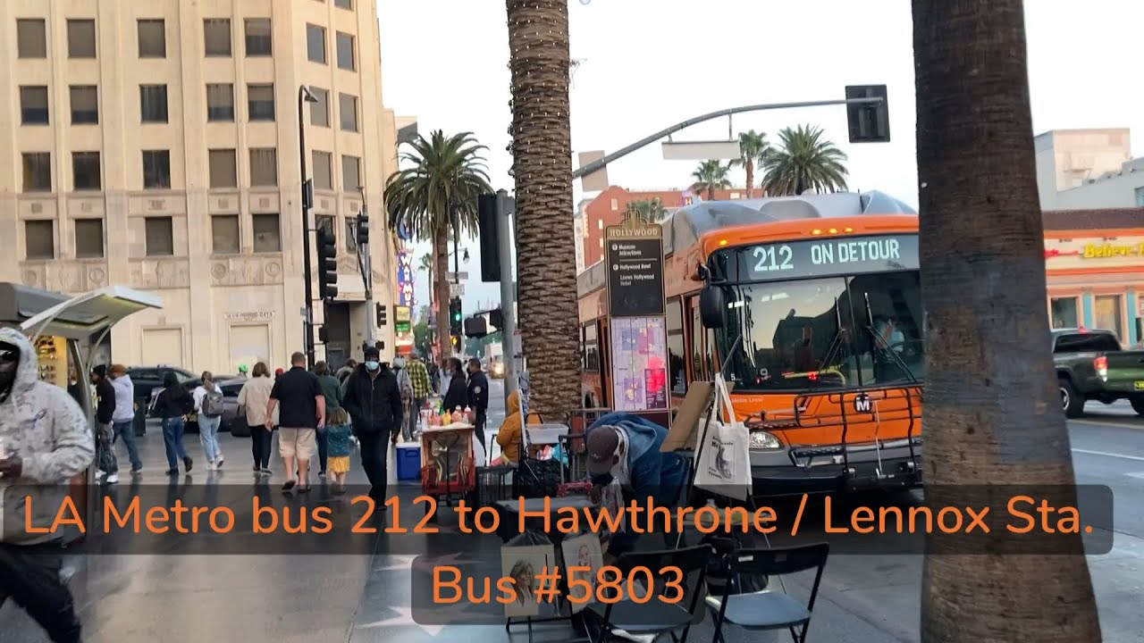 LA Metro bus 212 (Southbound) to Praire / Keslo. 12-3-21