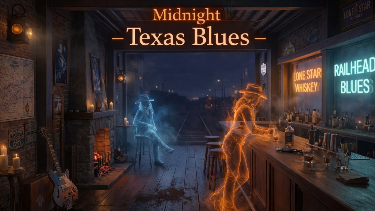 Late Night Texas Blues 🌙 Lonely Road Guitar & Smoky Bar Vibes