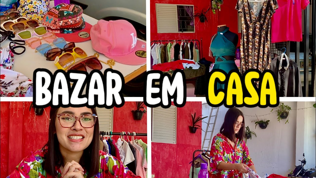 BAZAR DE GARAGEM | montei um bazar em casa + dicas para montar o seu sem gasto nenhum! 🤩👌