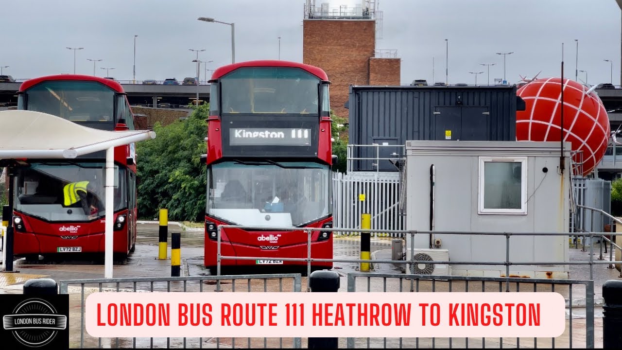 Rainy Scenic London Bus Route 111 which looks like countryside Welcome aboard