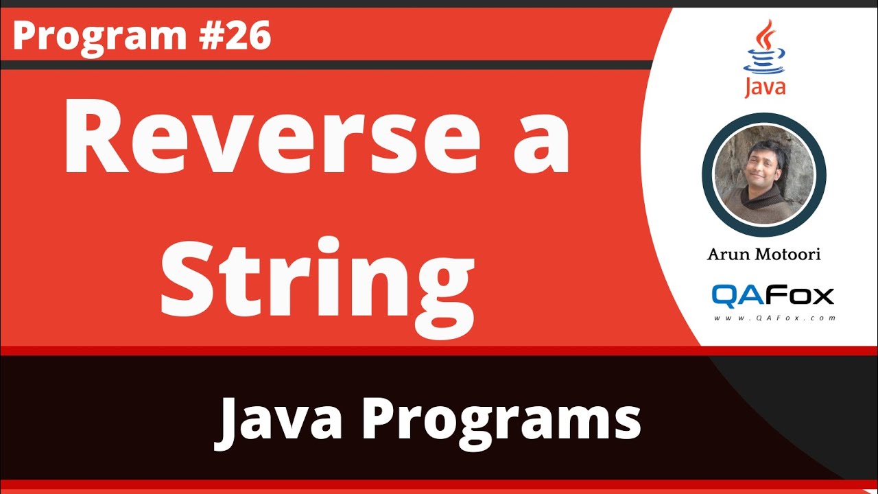 Java program to reverse a String