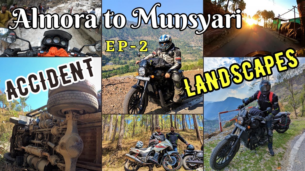 Delhi to Munsiyari Road Trip | EP -2 | Almora to Munsiyari | Uttarakhand bike trip 2023 |