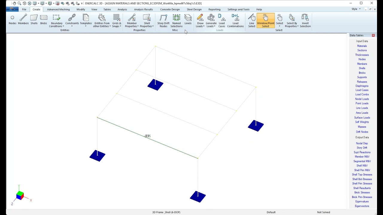 3D - Working with Line Loads