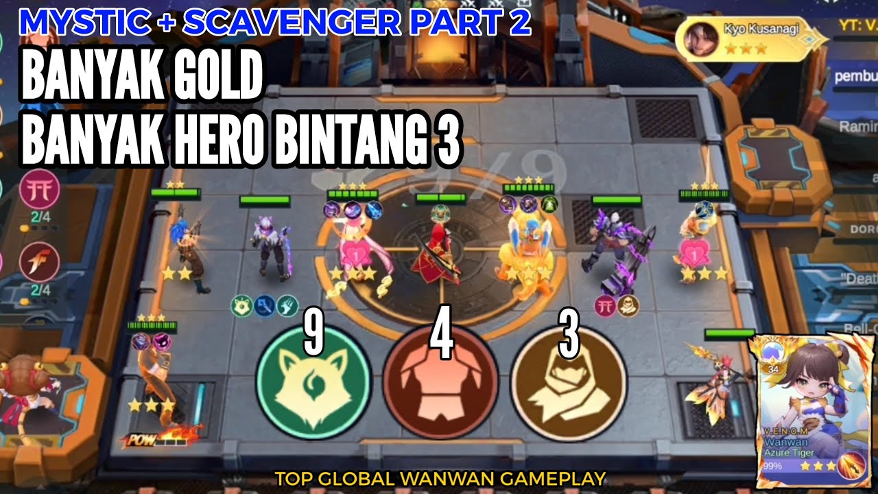 MYSTIC MEOW SCAVENGER SINERGI PART 2 - MAGIC CHESS GO GO SEASON 5 