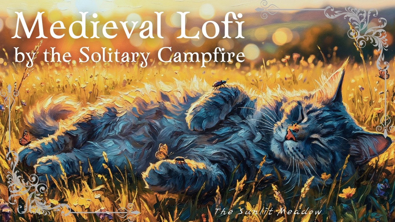The Sunlit Meadow| Lofi BGM | Fantasy Music | Medieval Lofi for Lonely Souls