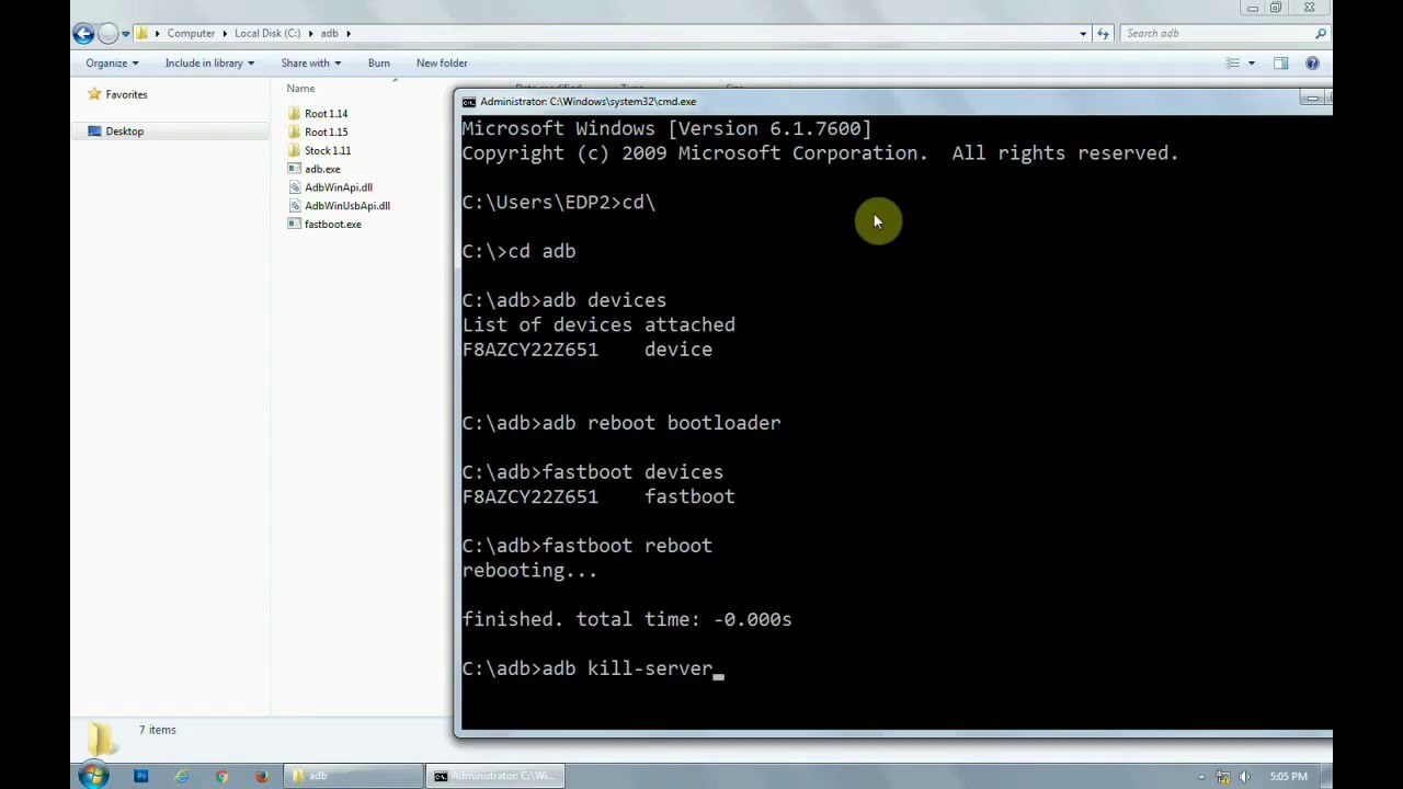 How to use adb and fastboot tool
