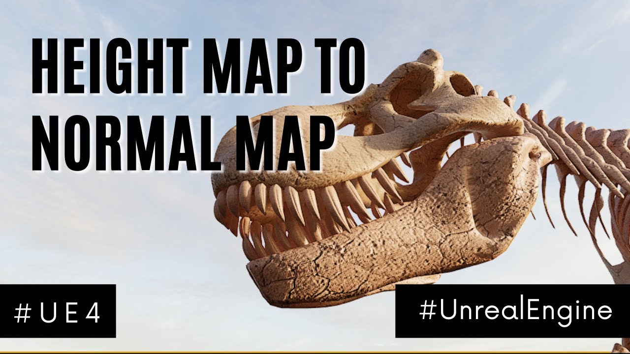 Height Map to Normal Map [UE4 / Unreal Engine]