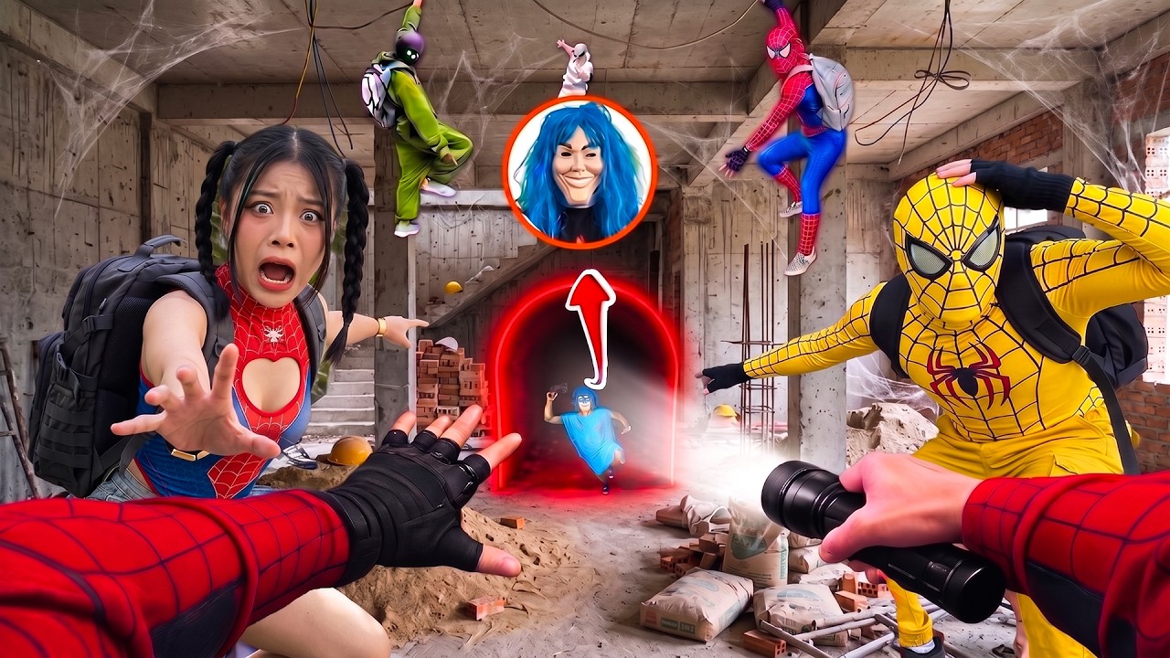 7 SPIDERMAN Vs SMILING WOMAN REAL LIFE ESCAPE 915.0 (Horror Parkour Pov Short)  Epic POV