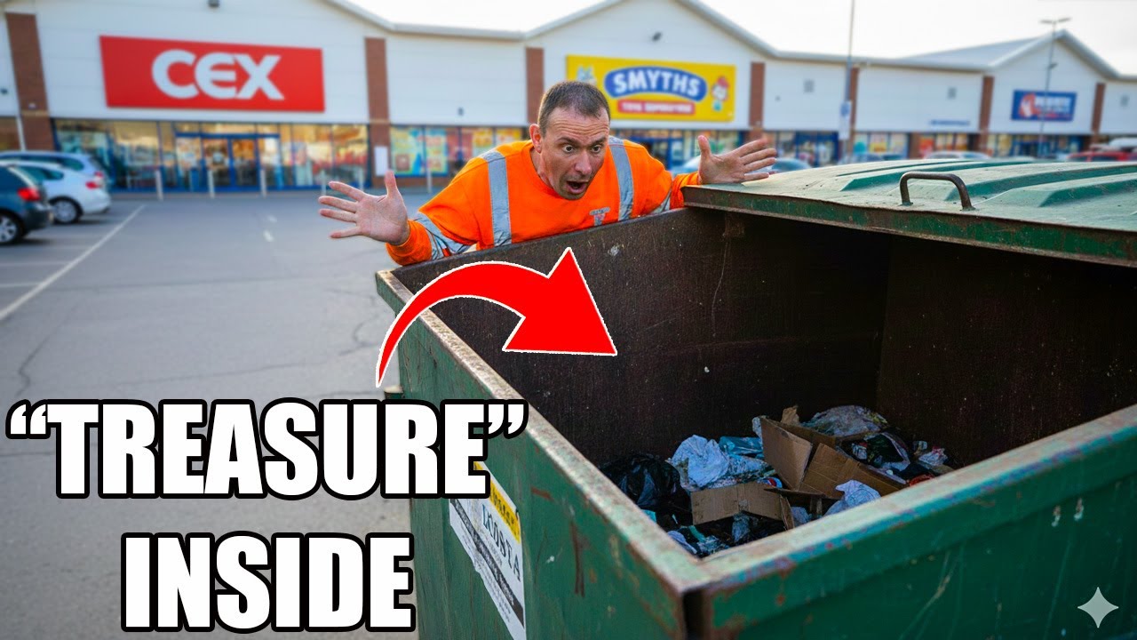 Dumpster Diving For Hidden Treasures! UK RETAIL STORES