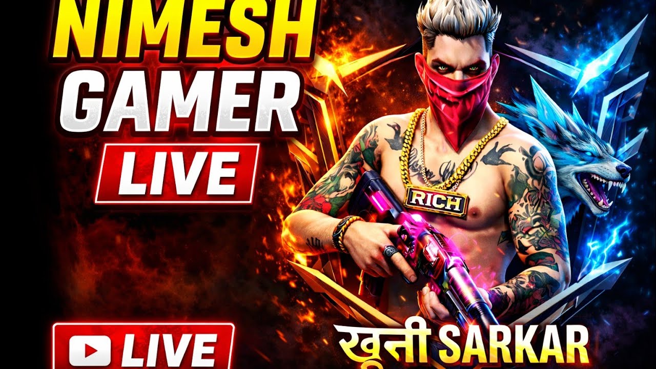FREE FIRE 🔥 MAX LIVE NIMESH GAMER