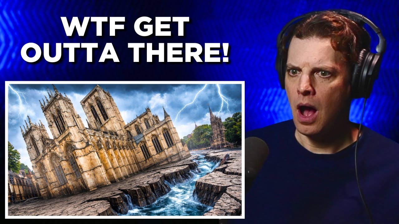 American Reacts to The UK's Sinking Cathedral!