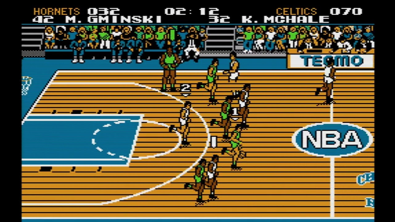 Tecmo NBA Basketball (NES) - Season - Game 10 - BOS v CHA ⛹🏾‍♂️