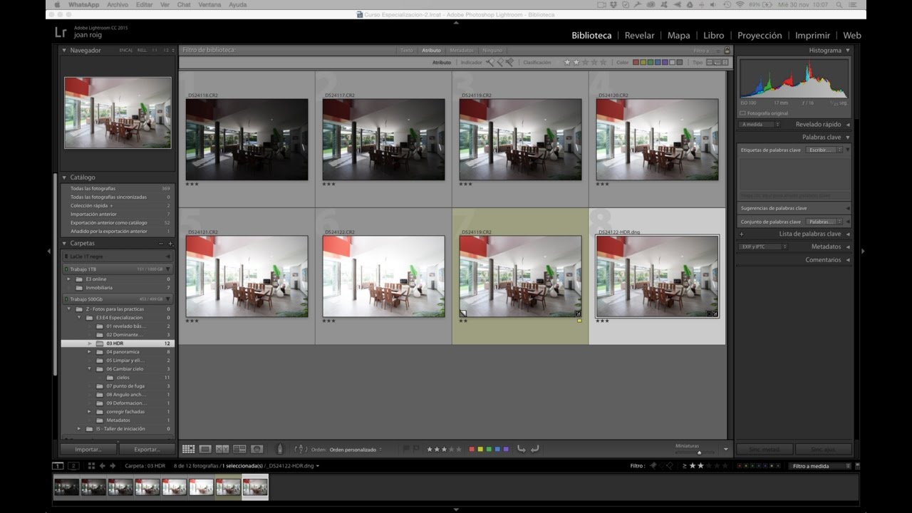 Cómo hacer un HDR desde Lightroom