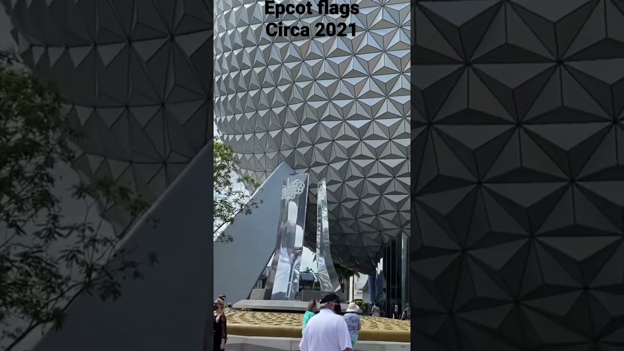 Epcot flags circa 2021