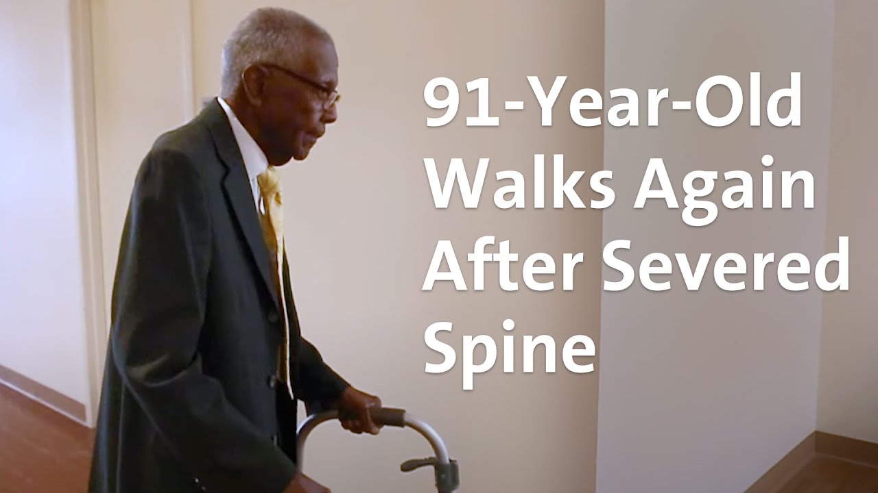 91-Year Old Walks Again After Severed Spine | Duke Health