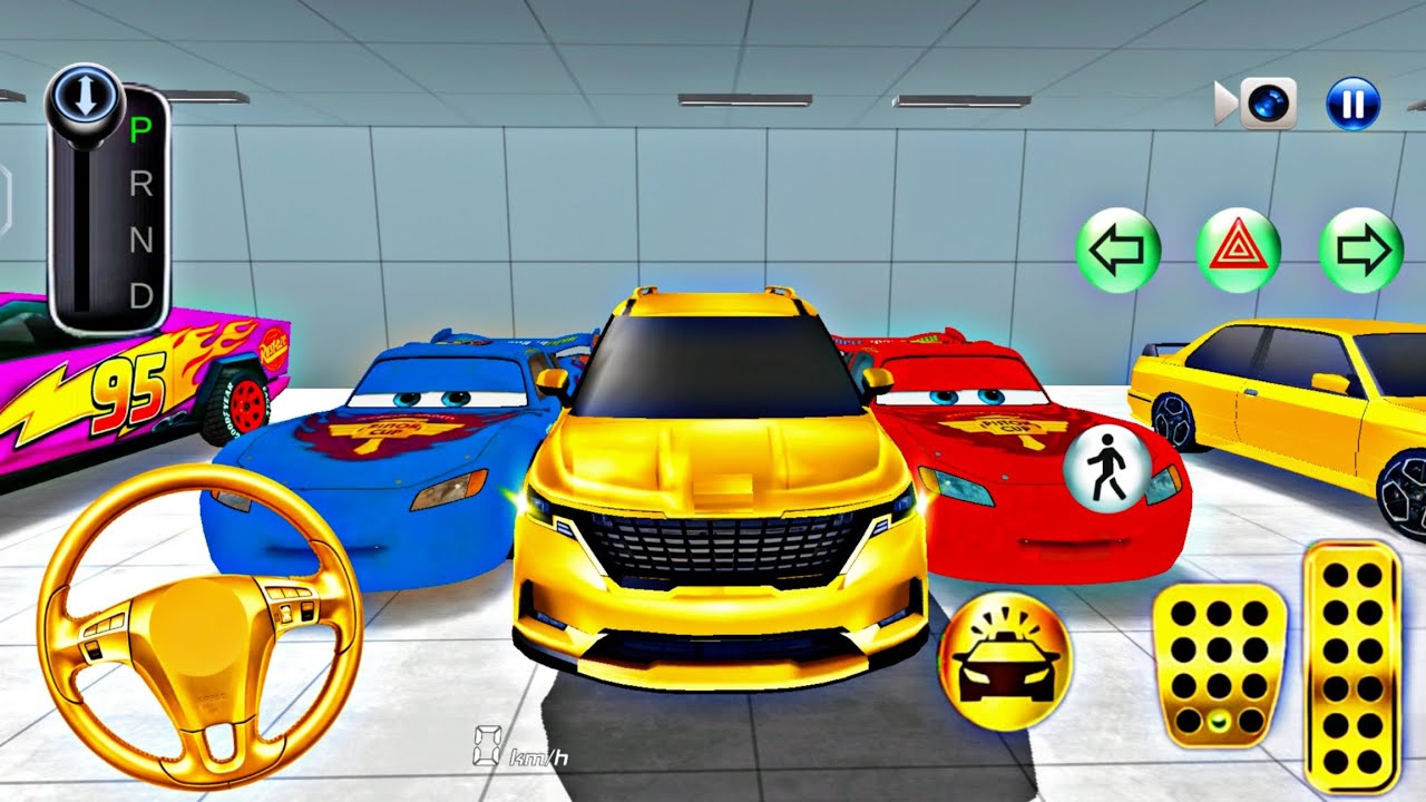 Real New Golden Kia Carniva & McQueen 3D Driving Class Gameplay 🔥 Ultimate Speed Test | M GaMing