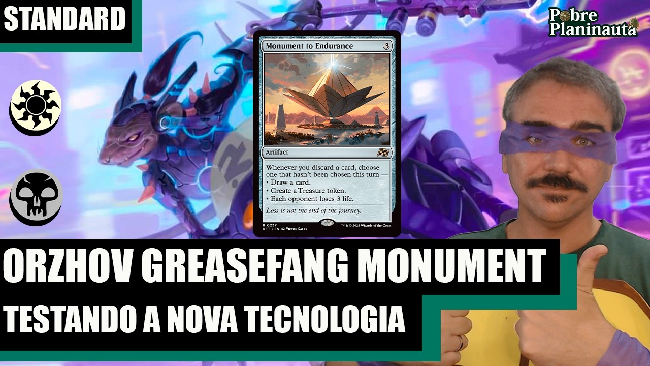 O NOVO GREASEFANG COM MONUMENTO  - Orzhov Gresefang Monument - MTG ARENA PIONEER