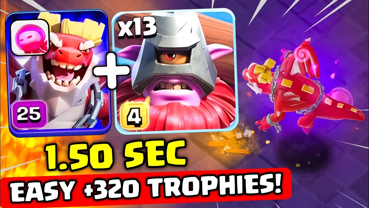 TH18 랭크 배틀에서 새로운 드래곤 듀크 메타로 퍼펙트 320!🔥