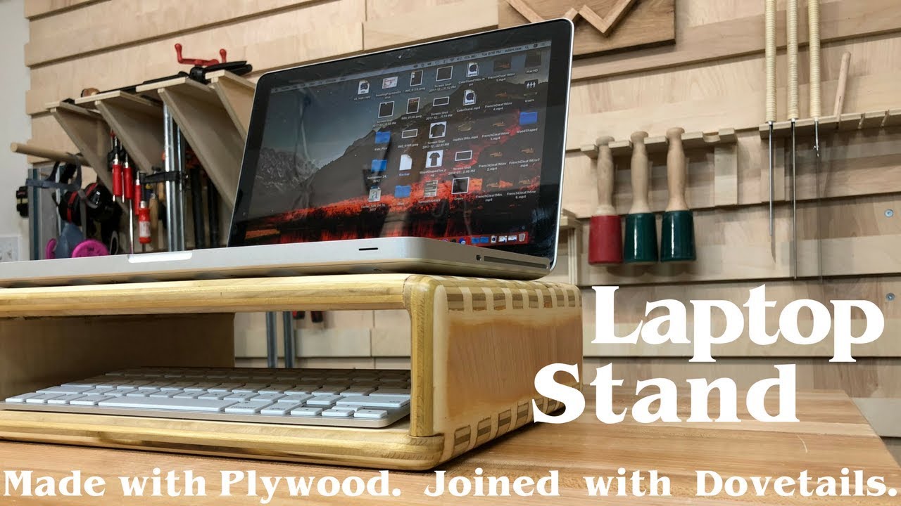 DIY Laptop Stand for Cooling // How To - Woodworking