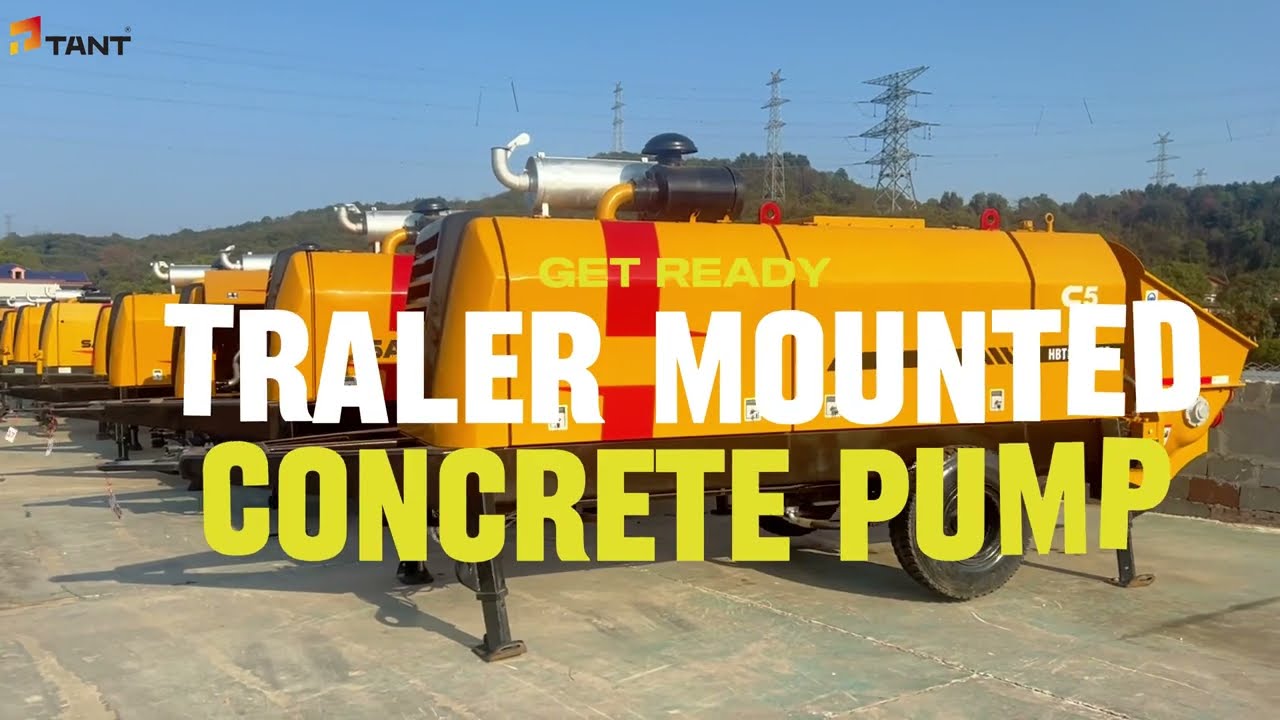 Why to Choose the Trailer Mounted Concrete Pump for Jobsite? #pump #constructionlife #pumptruck