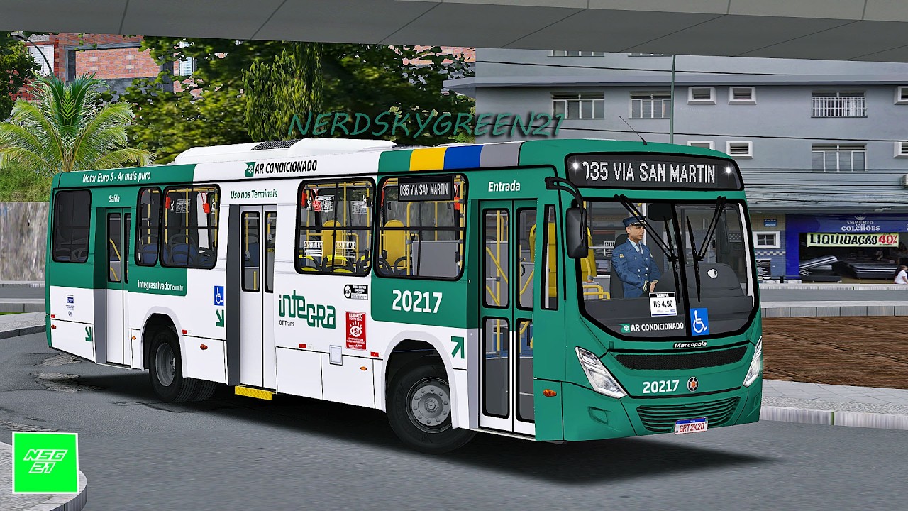 [OMSI 2] 0354 T. ACESSO NORTE / Capelinha | Torino 2014 mb of-1721 Bluetec 5 AC +G27/ OT Trans
