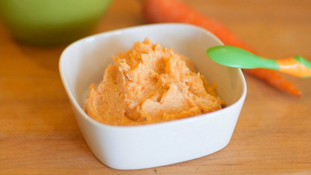 Chicken Carrot puree - baby food recipe +6M