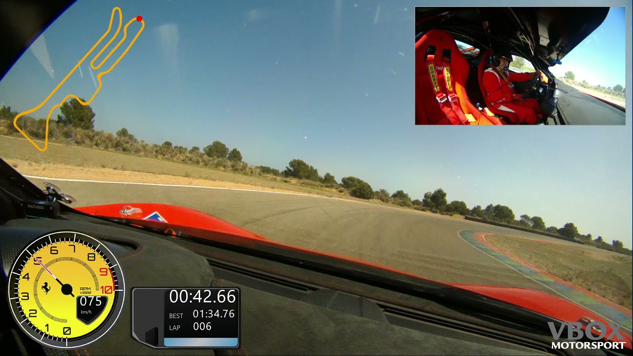 Ferrari 458 Challenge EVO en Calafat 1 min 33 seg