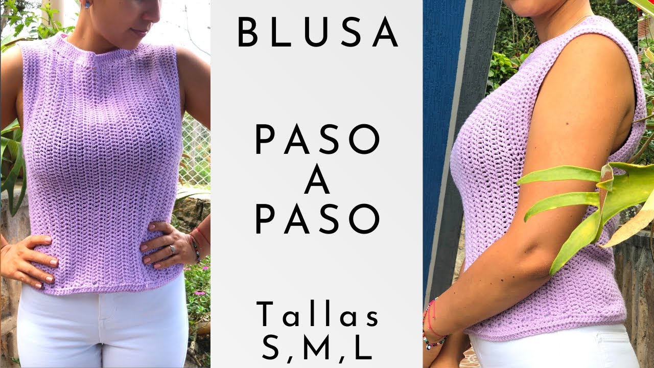 Blusa o Top a crochet paso a paso | Fácil y Rápido, DESPACITO | tallas Small, Medium y Large