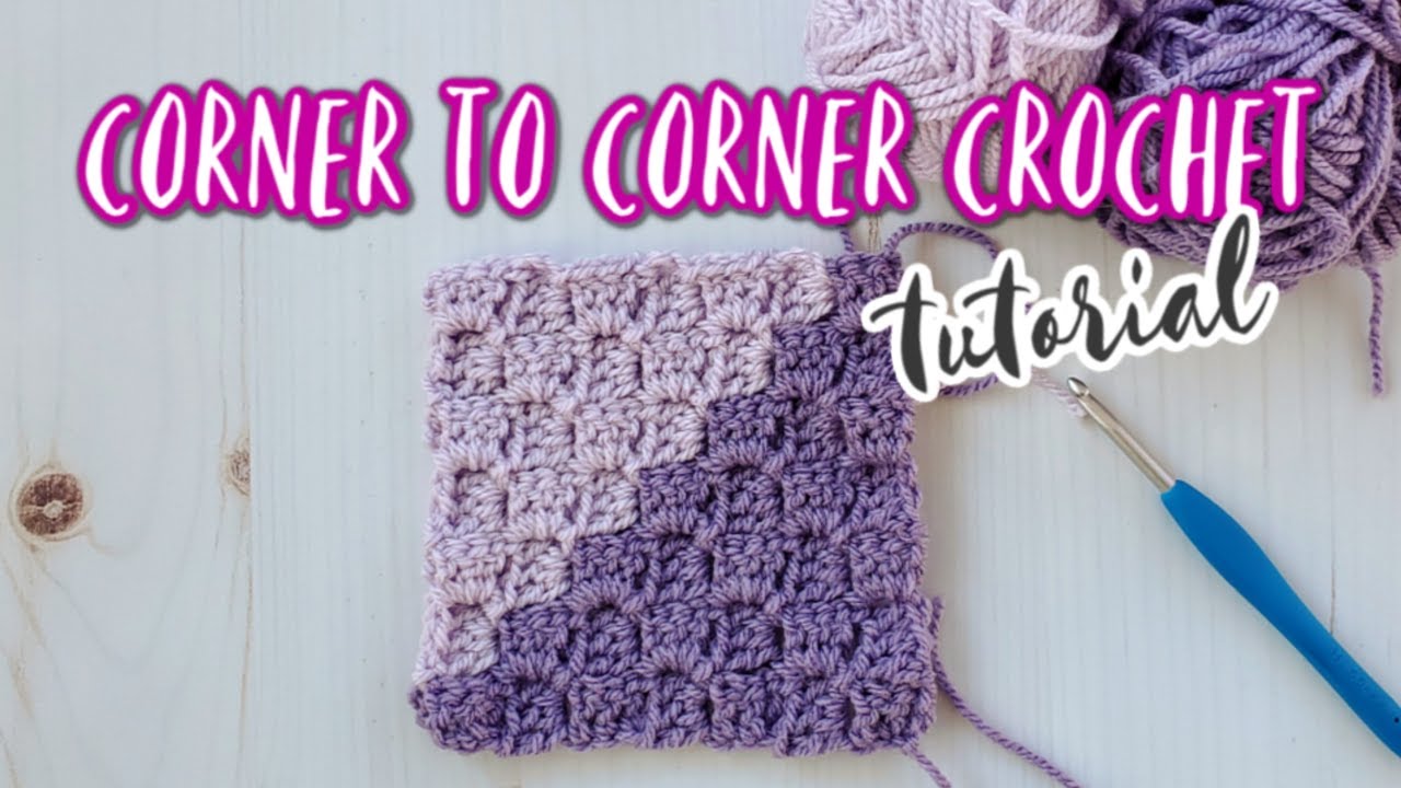 Corner to Corner Crochet Stitch Tutorial {C2C Crochet}