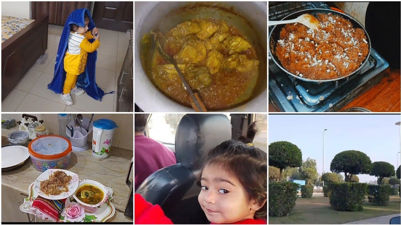 Rajab ki niyaz bnaii (kunday)|| Bachon ki cute harkatein || tasty suji ka halwa|| 
