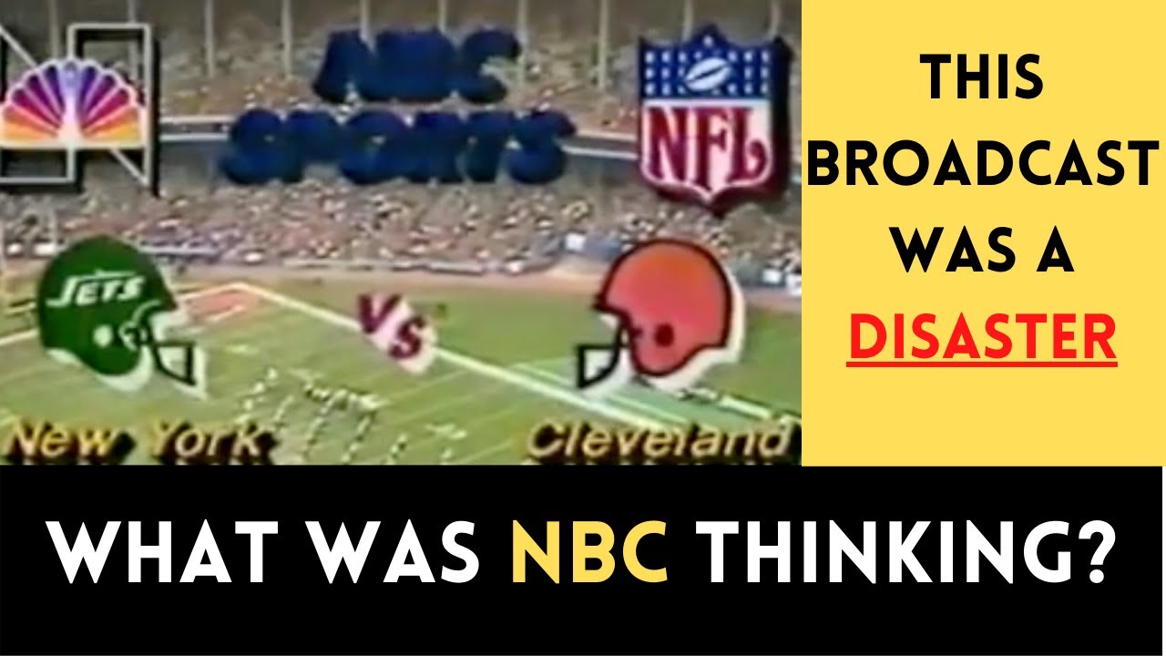 The WEIRDEST NFL Broadcast in NBC HISTORY | Jets @ Browns (1981)