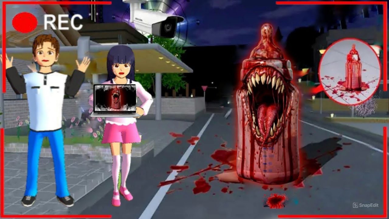 Yuta Mio Panik CCTV Merekam BOTOL BAYI BERLUMURAN DARAH di kota sakura 😱 I SAKURA SCHOOL SIMULATOR