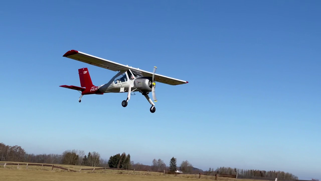 Große Scale Wilga von Thomahawk im Einsatz bei der Modellflugschule Pöting.