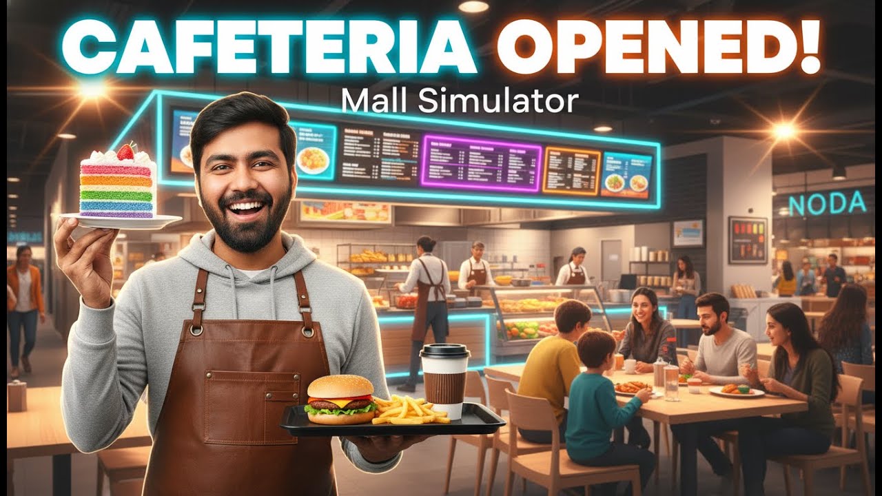 I Opened a LUXURY Cafeteria in My Mall! ☕🍕 (Mall Simulator Hindi) 