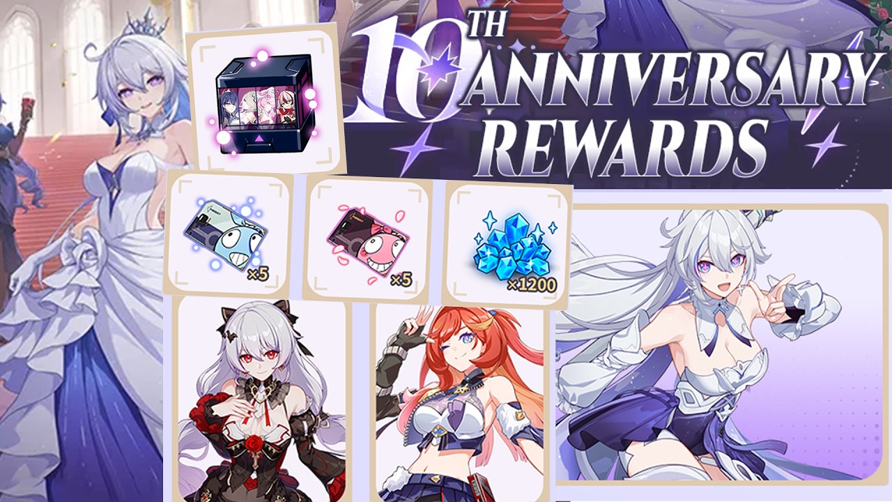 HI3 10th Anniversary - Spending Event, Free Lunar Vow, Sena, Sparkle Weapon, Outfits and More!