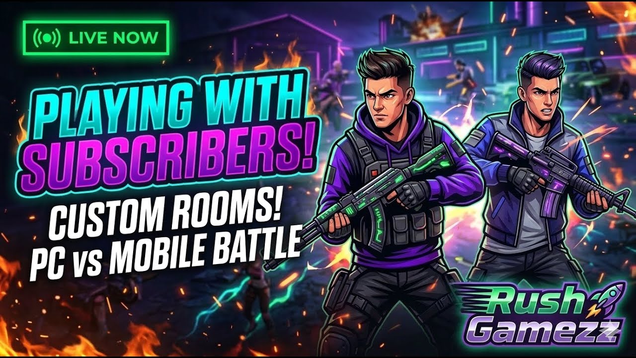 FREE FIRE LIVE 🔴 BR CUSTOMS + 1 TAP HEADSHOT GAMEPLAY | ESPORTS LEVEL PLAY