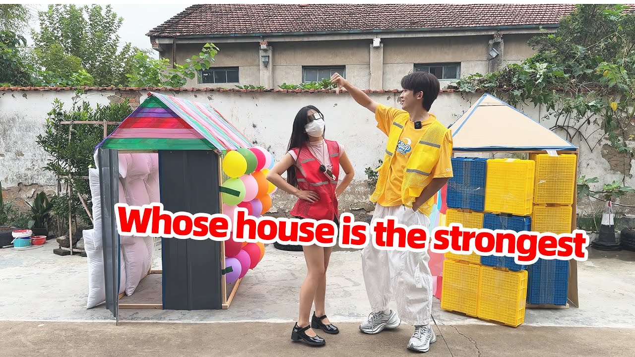 Challenge: Build a house out of trash.