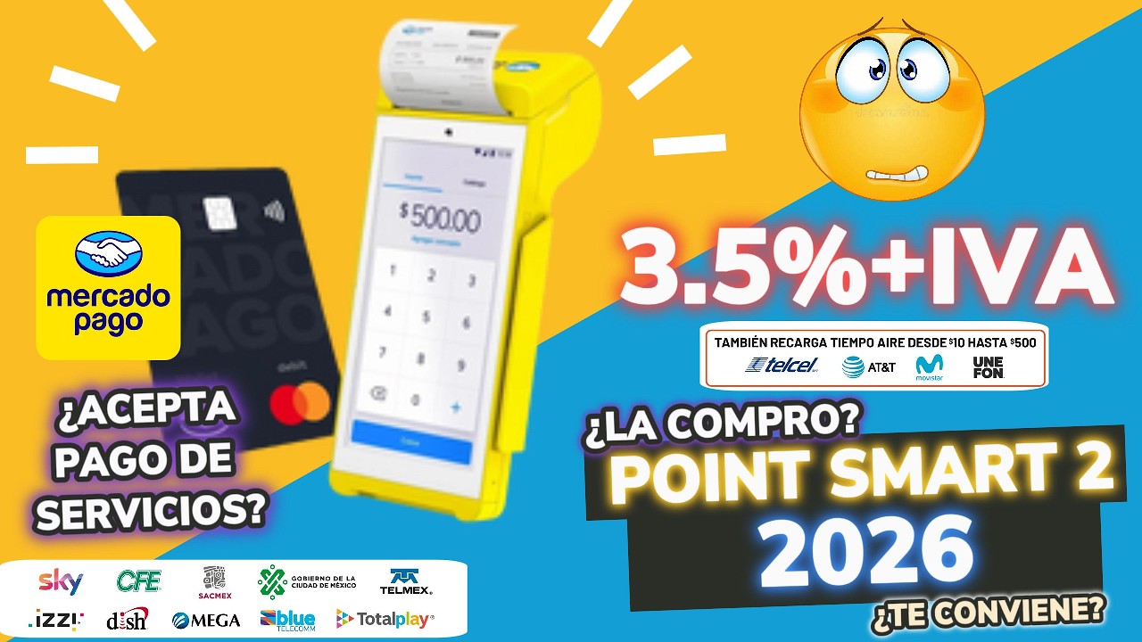Todo lo que DEBES SABER de POINT SMART 2 antes de COMPRARLA &iquest;Facil de usar? |Mercado Pago Terminales