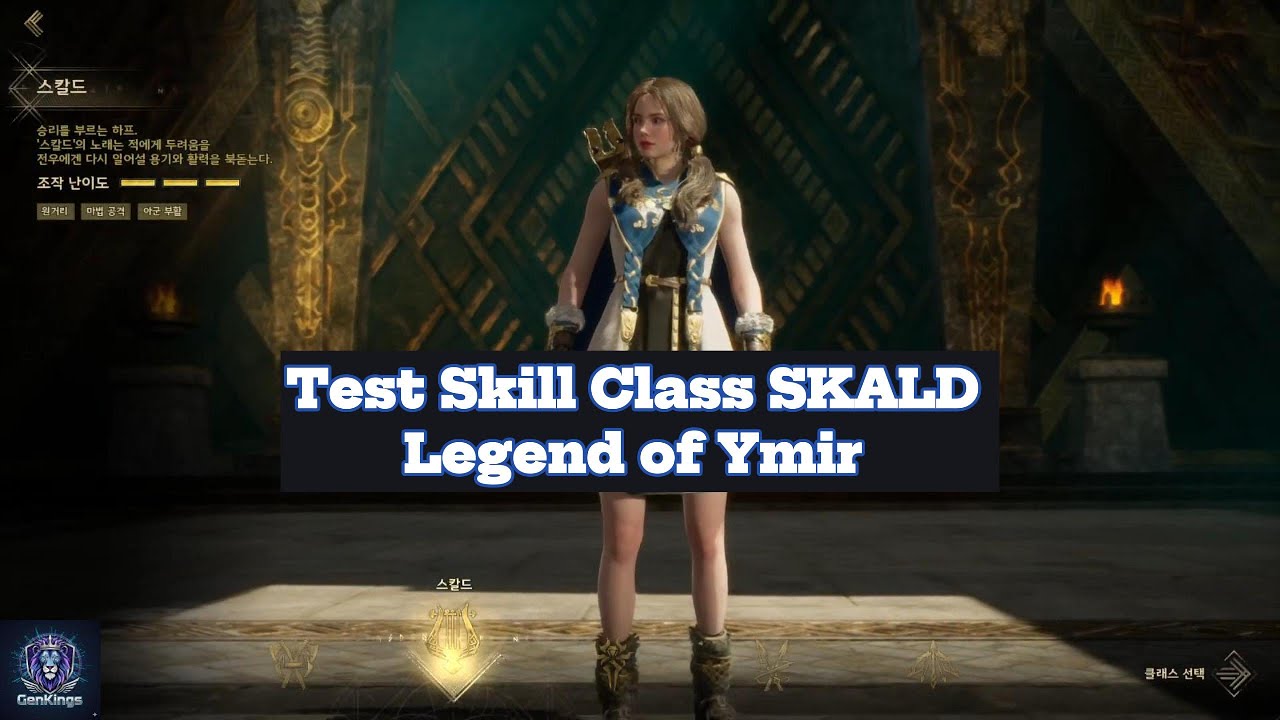 Test skill class SKALD Legend of Ymir