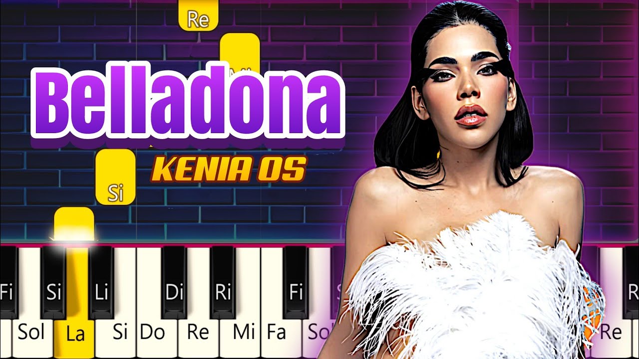 Kenia Os - Belladona  🎹 Piano Tutorial Fácil / EASY