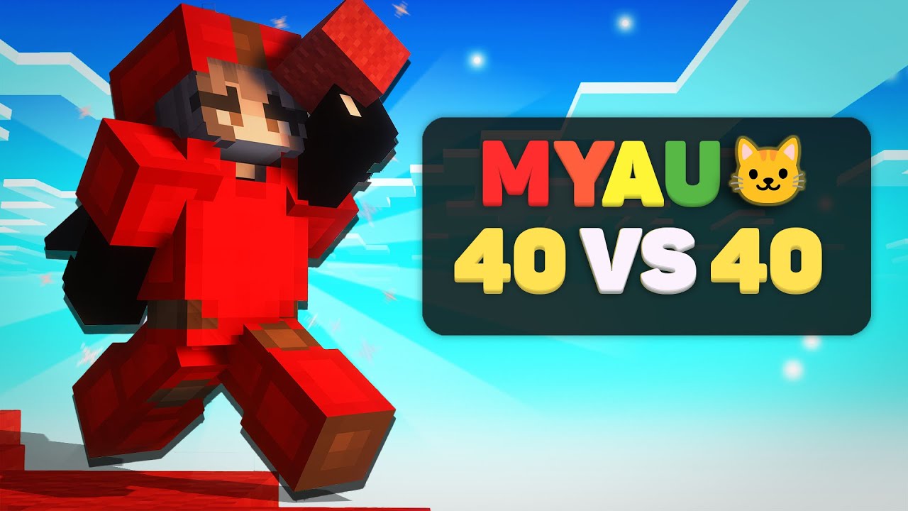 Myau Client Hacking in 40v40 Castle Bedwars