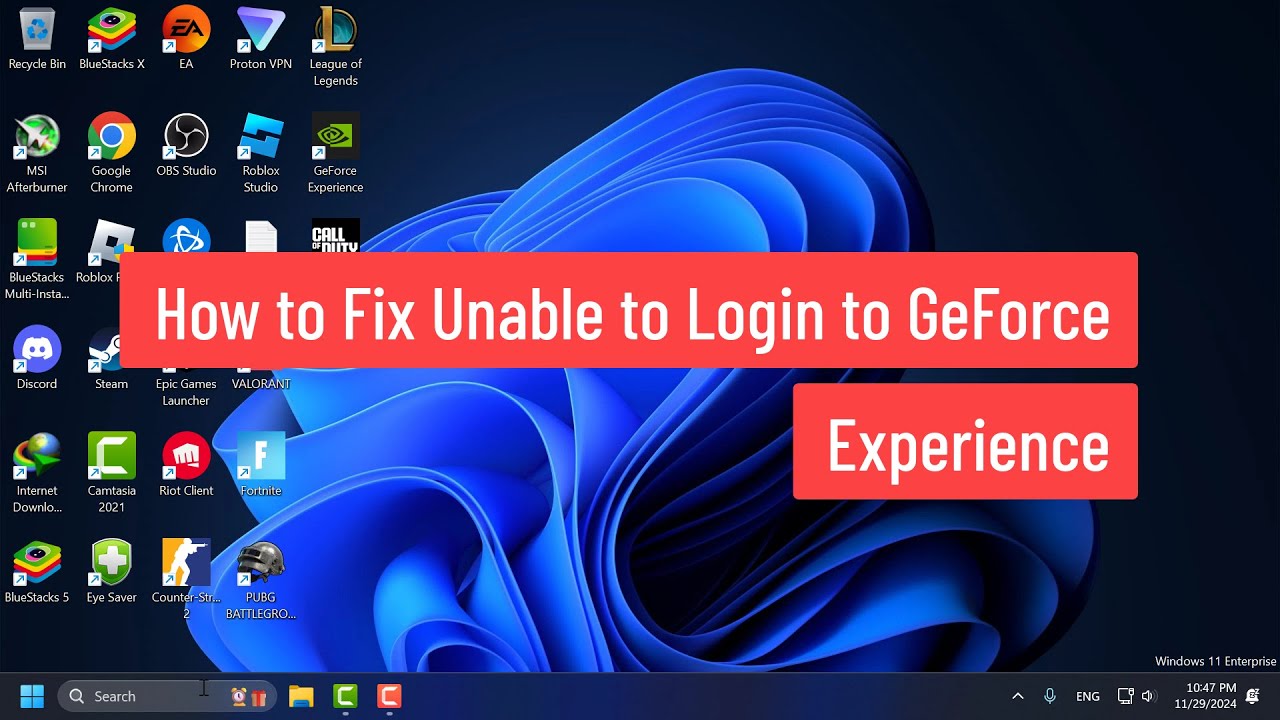 How to Fix Unable to Login to GeForce Experience (2024)