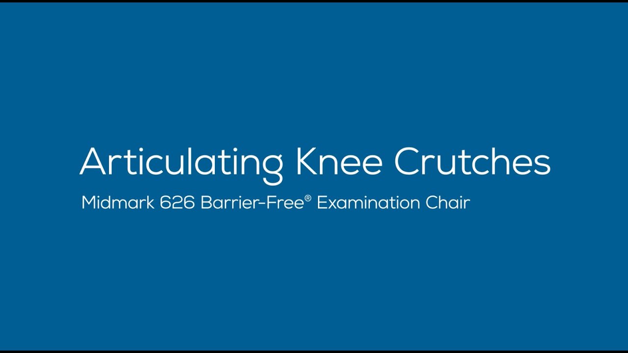 Midmark 626 Barrier-Free&reg; Exam Chair Articulating Knee Crutches