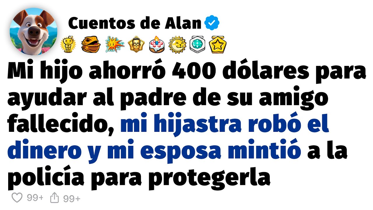 Mi hijastra tomó el dinero de mi hijo