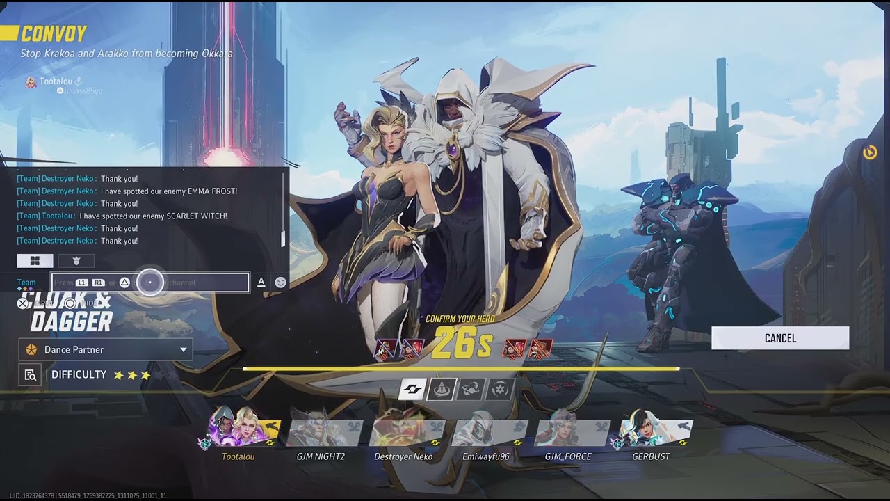 Cloak and dagger Marvel Rivals grandmaster season 6